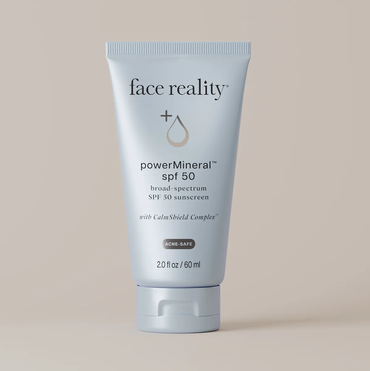 PowerMineral SPF 50 broad-spectrum sunscreen tube